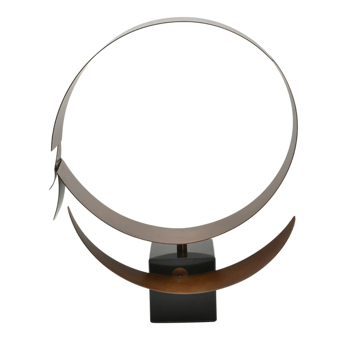 Dekoobjekt - Moderne Designskulptur aus Metall - Skulptur Avantgardistische Ringskulptur Orbis Æternis