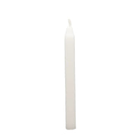 Stabkerze - Tafelkerzen-Set Puristisch – Ungefärbtes Wachs in Weiß, klassische Stabkerzen, 5 Stück, ca. 5 h Brenndauer Classico