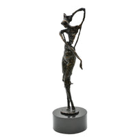 Dekofigur - Skulptur Elegante Tanzsilhouette auf Marmor – Femme Élan