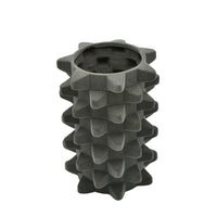 Dekovase - Designer Vase mit Struktur - Skulpturale Designvase mit Samtstruktur Velours Acantha