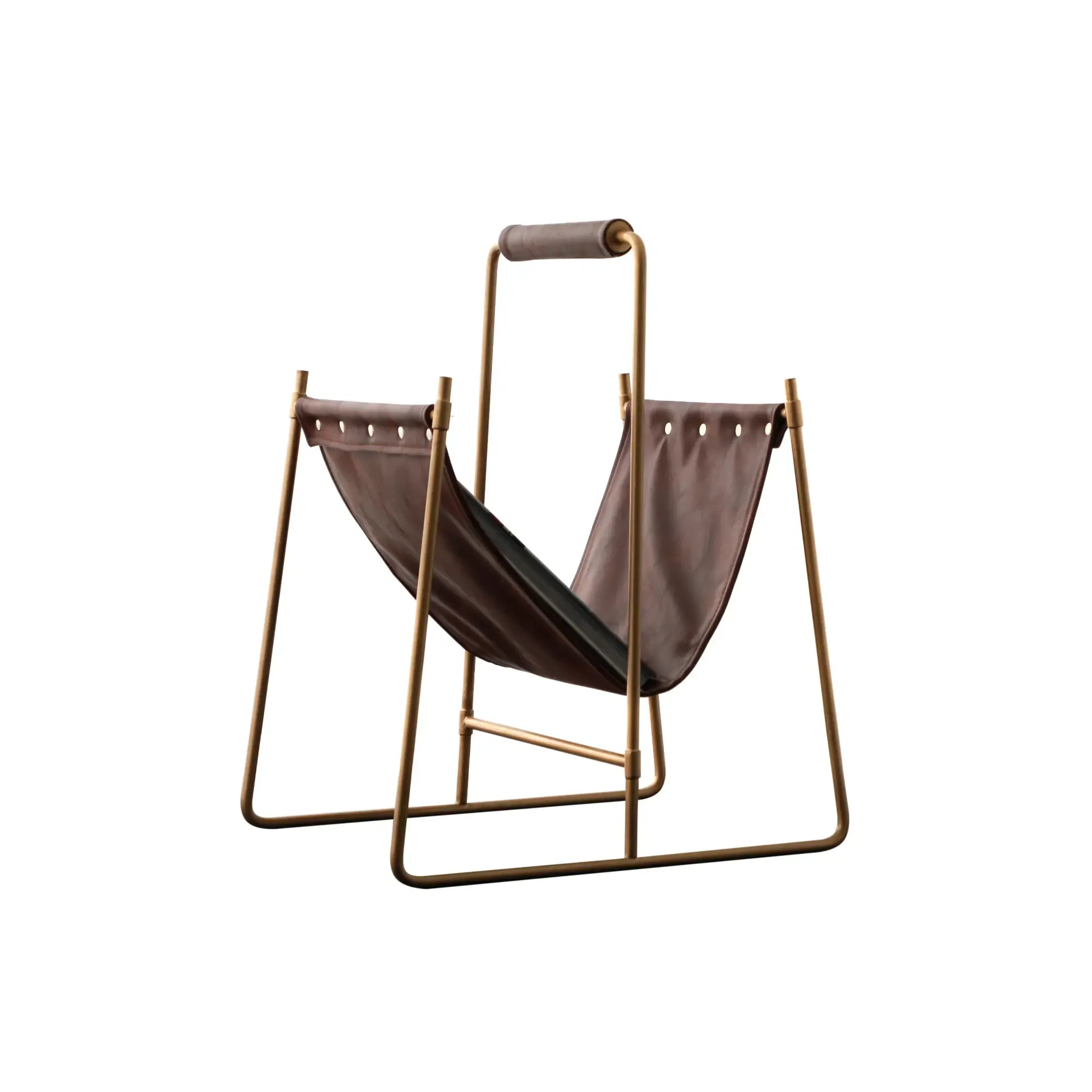 Zeitungsständer - aus Echtleder - Magazin-, Buch- und Zeitschriftenhalter Eterno