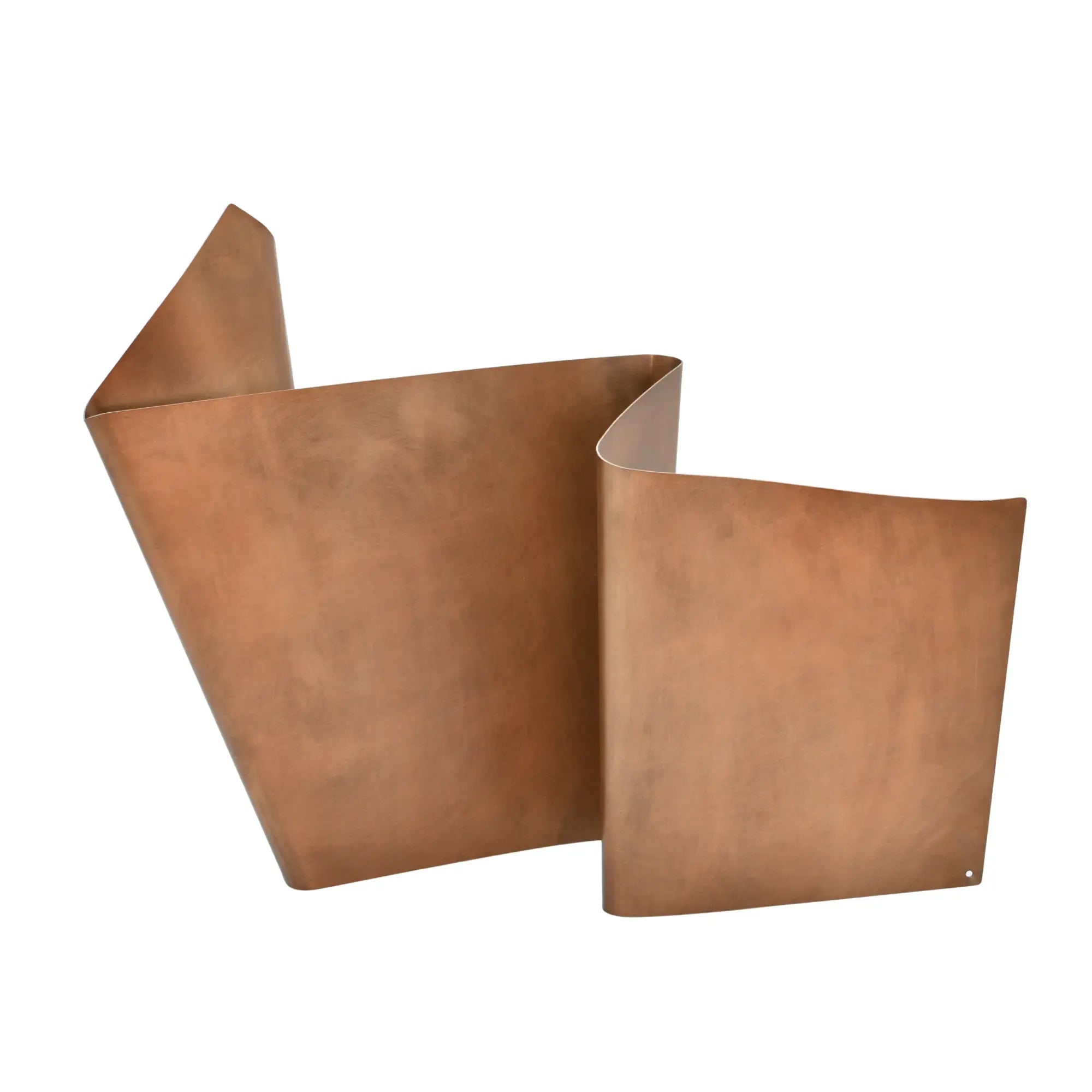 Dekoobjekt - Großformatige Skulptur Wellengeformtes Designobjekt Aera Bronzea Default Title