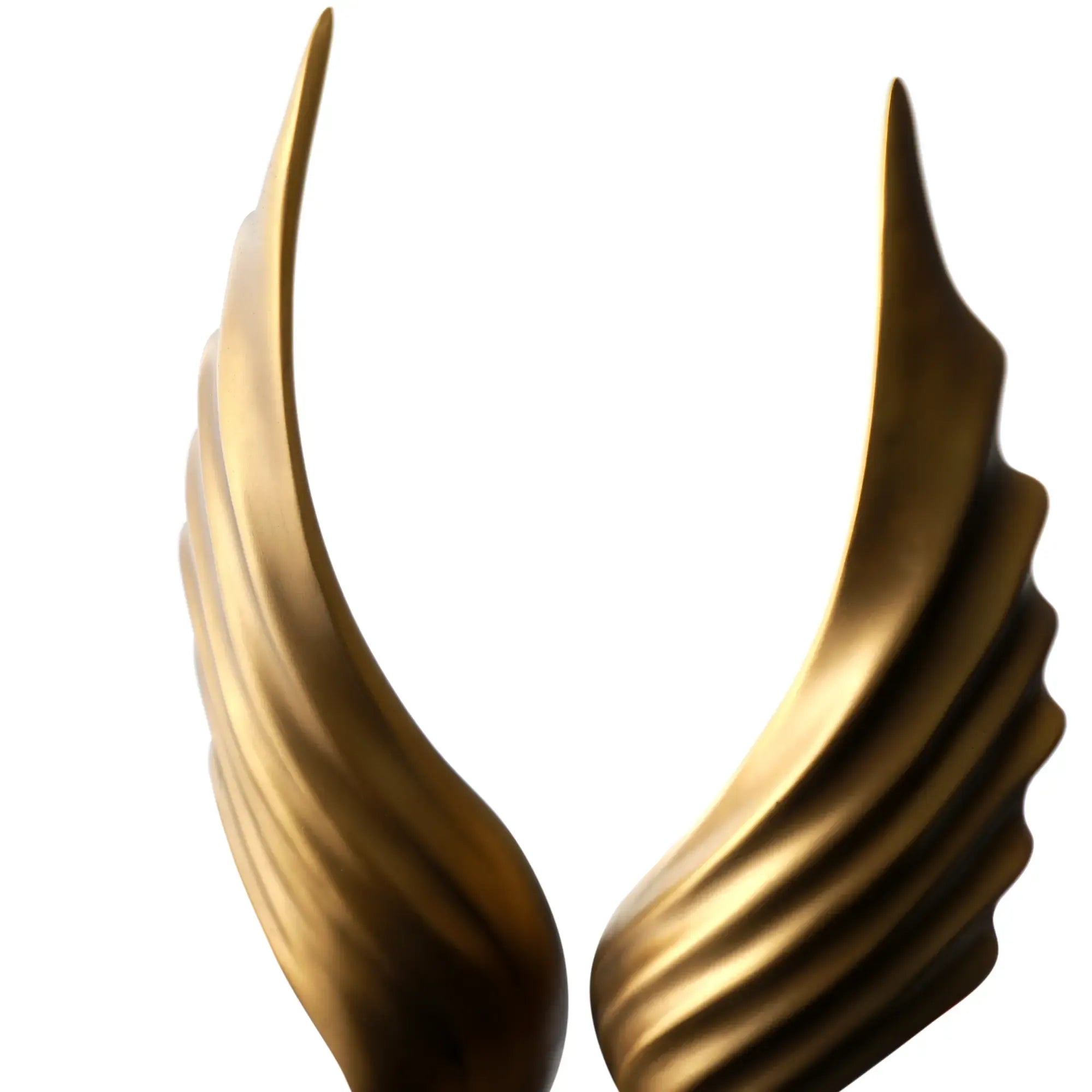 Dekoskulptur - flügelartige Form - Dekofigur pokalähnliche Statue Flügel Default Title