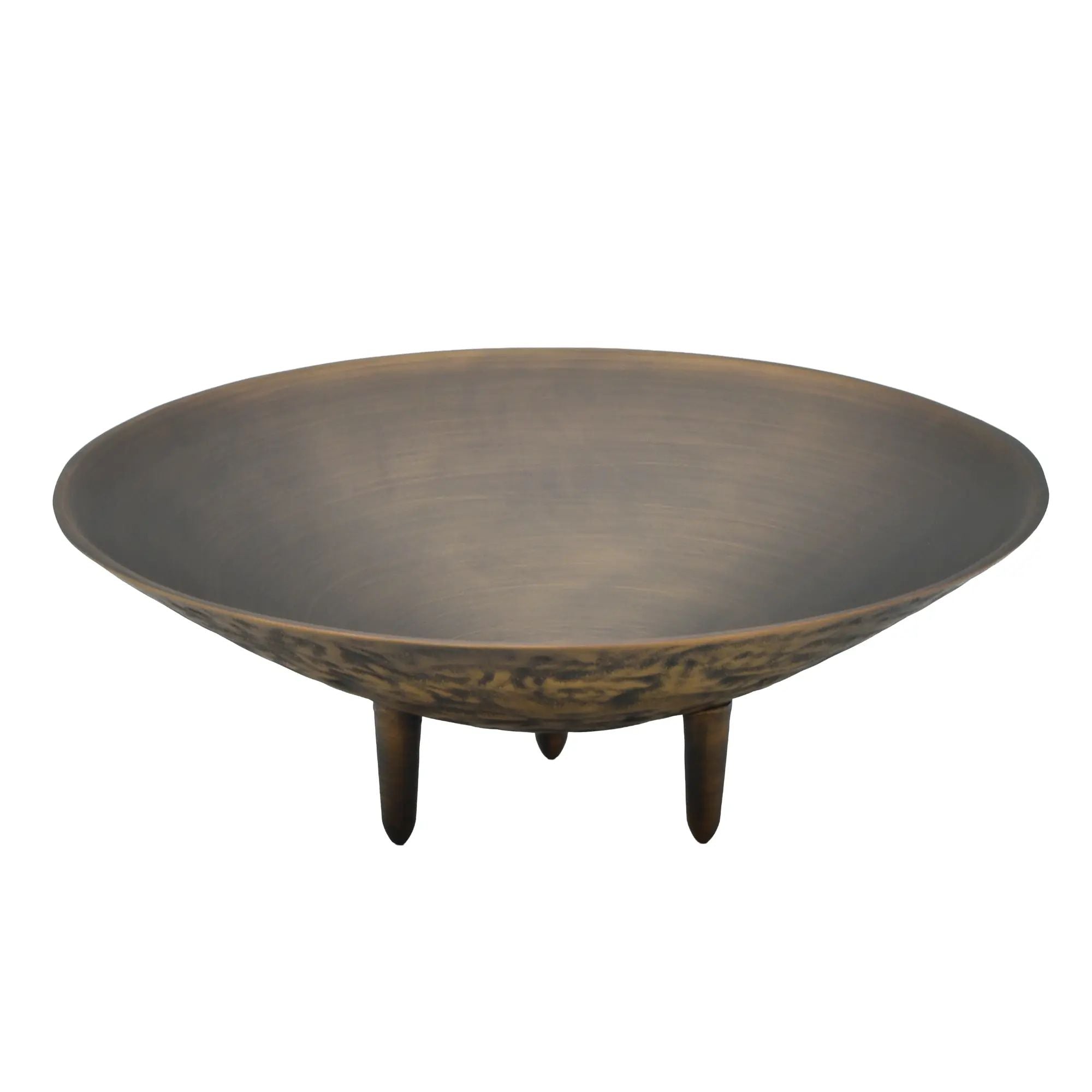 Messingschale - Runde Dreifuß-Dekoschale - Bronze Deko Bowl – Aurea Tripode Nan
