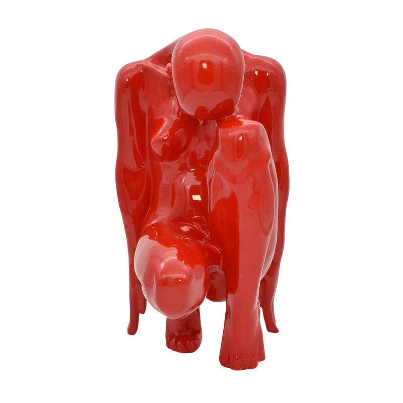 Frauenfigur - Frauenfigur Abstrakte Hochglanz Statue Figura Rubra
