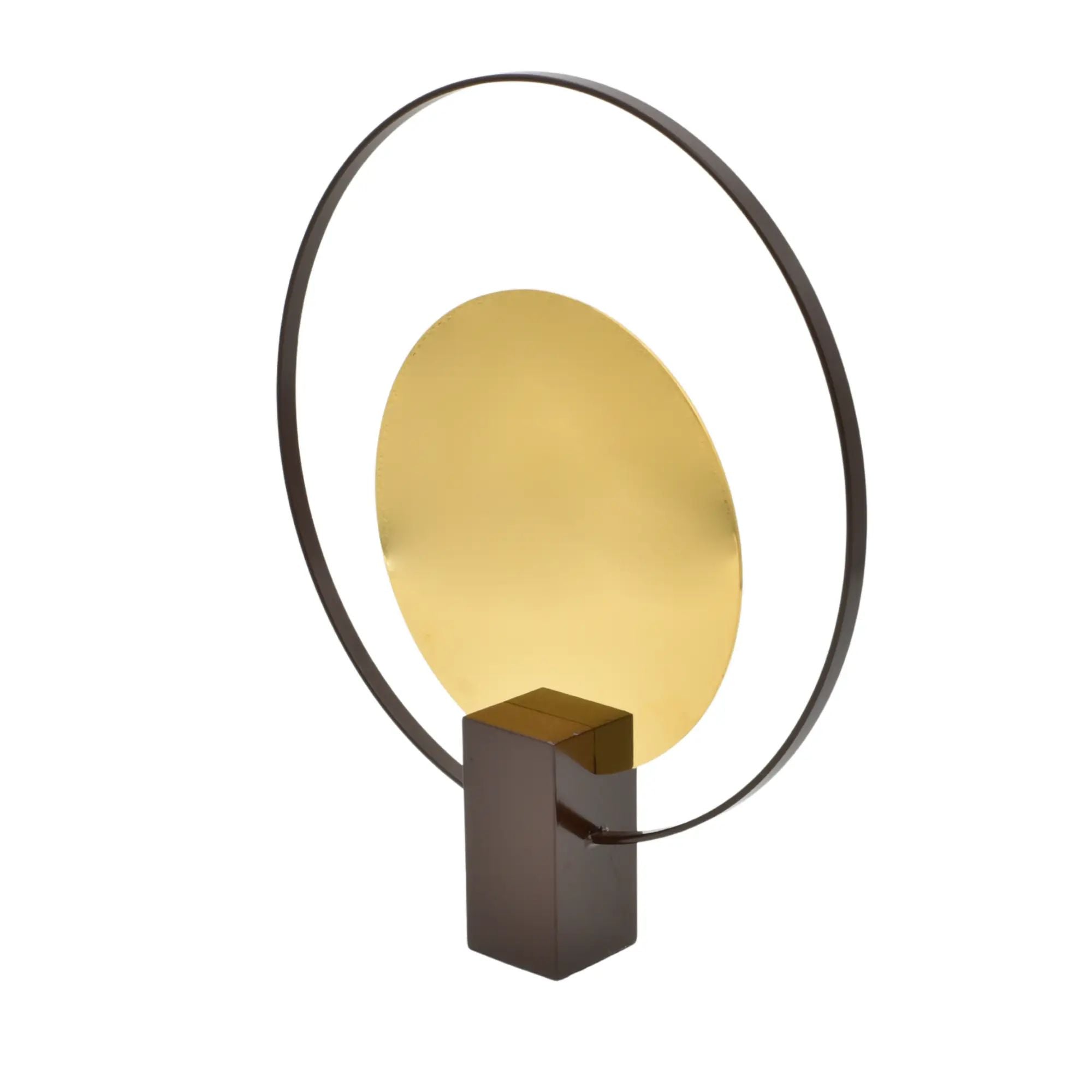 Dekoobjekt - Abstrakte-Runde Dekofigur - Skulptur Minimalistische Ringkomposition Argentum Orbis Default Title