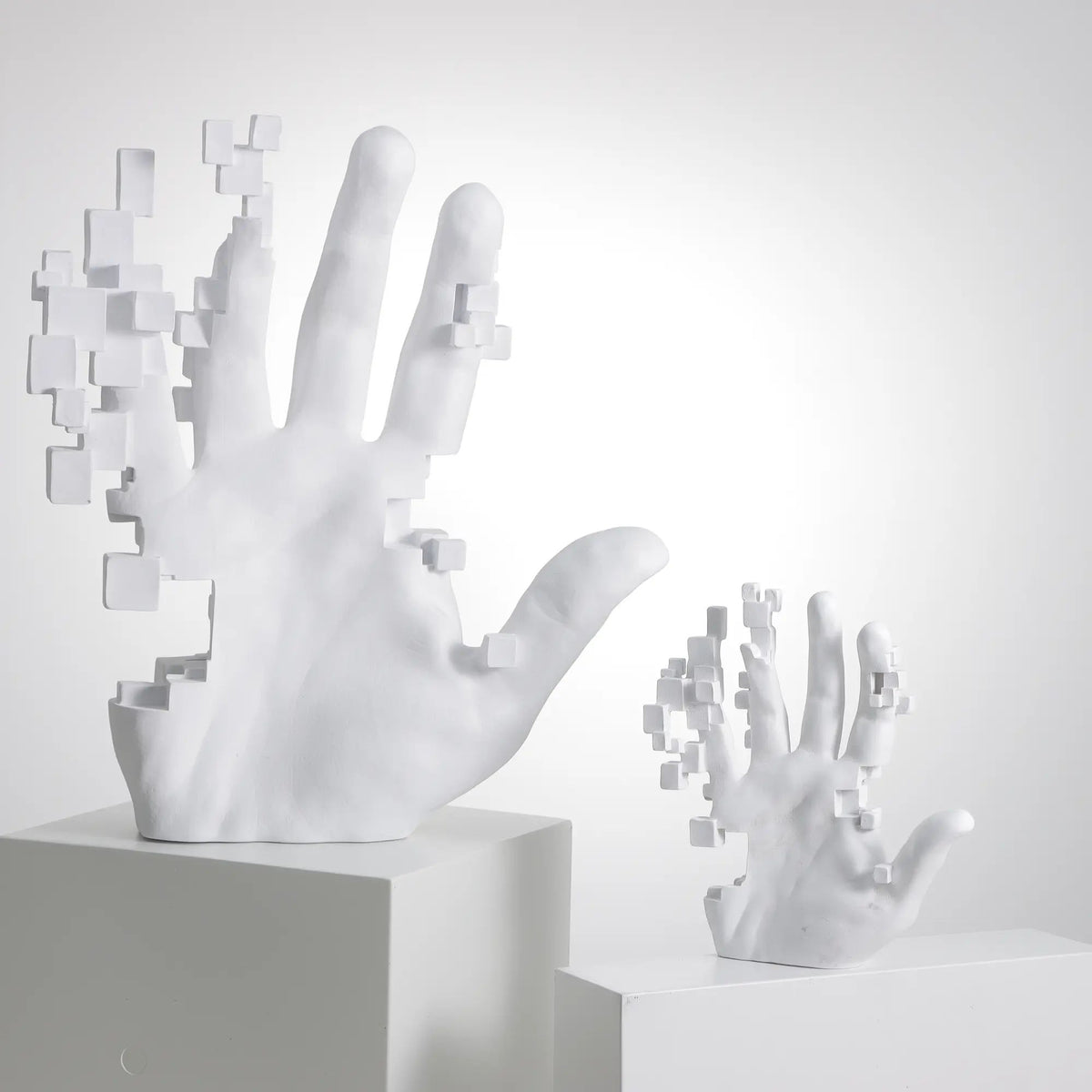 Dekohand - pixeleffekt - Deko-Objekt Dekorative 3D Hand