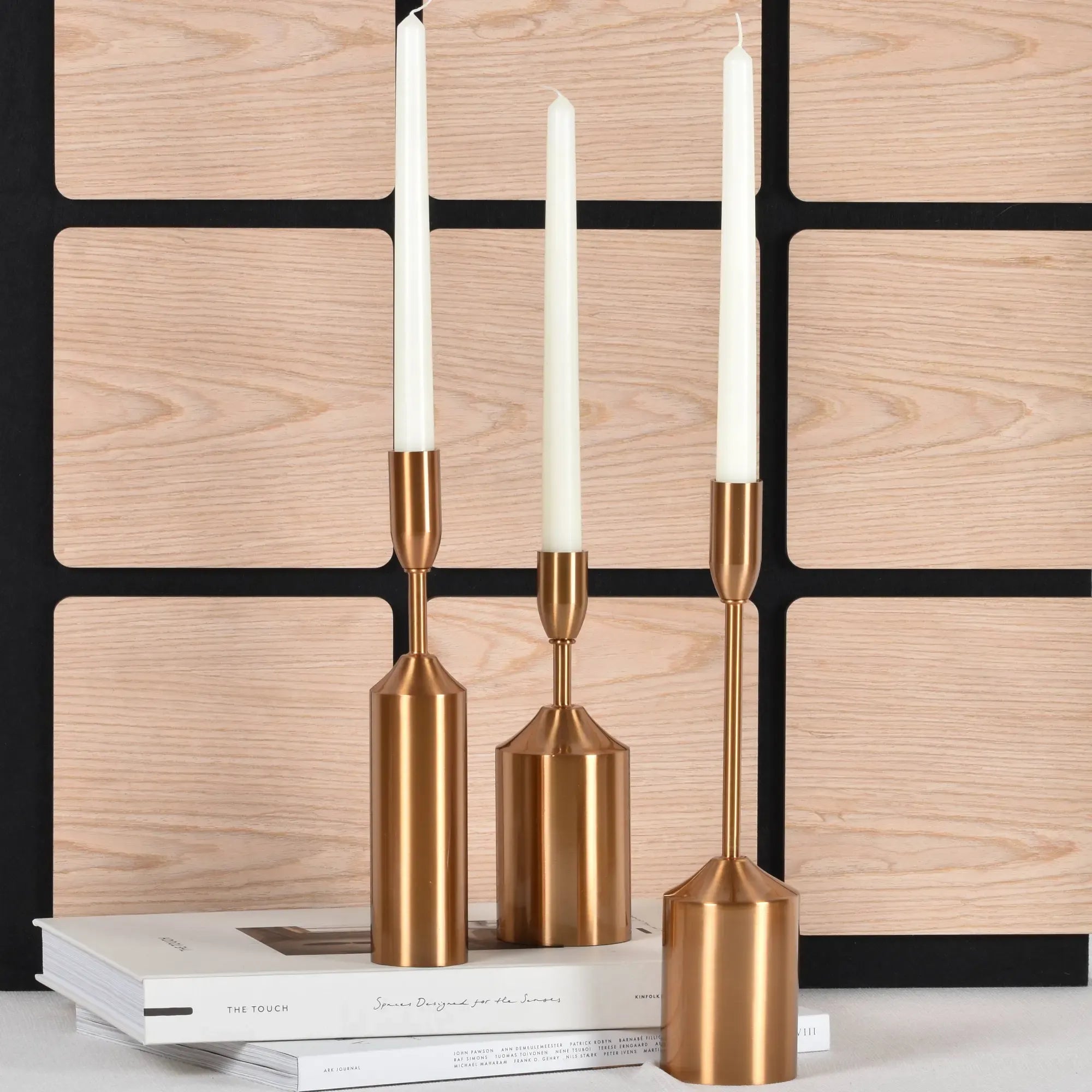 Kerze - Zeitloses Stablicht 3 Spitzkerzen SET Pur Blanc Candela Classique Default Title