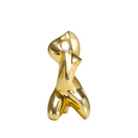 Dekofigur - Abstrakte Skulptur glänzende biomorphe Figur Danseuse Aurea
