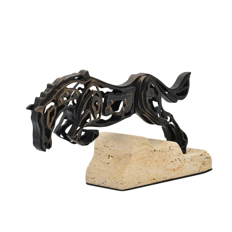 Tierfigur - Skulptur Industrielle Pferdeform Equus Impetus