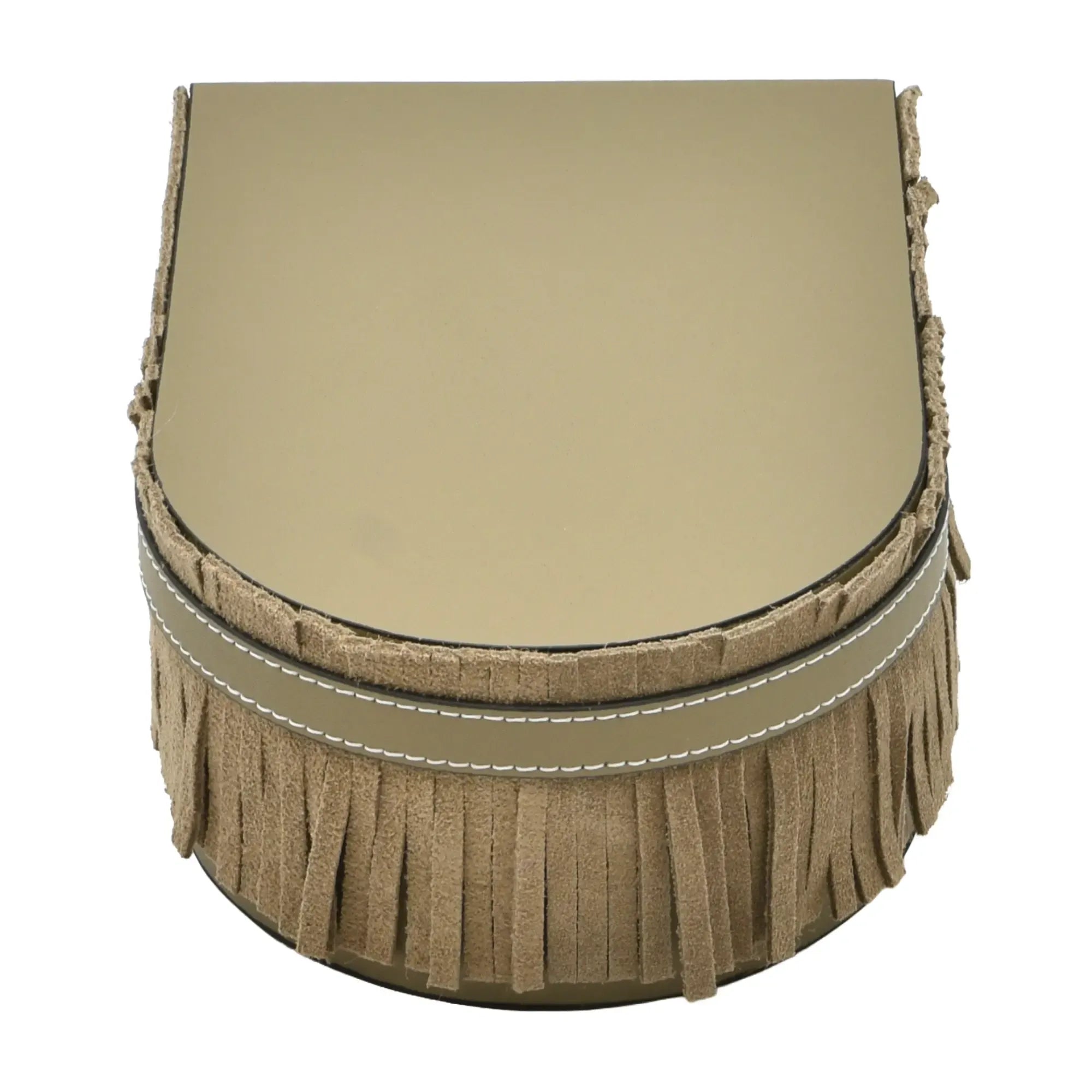 Schmuckbox - Schmuckschatulle Leder-Aufbewahrungsbox – Velours Schmuckkästchen – Frangé Klein