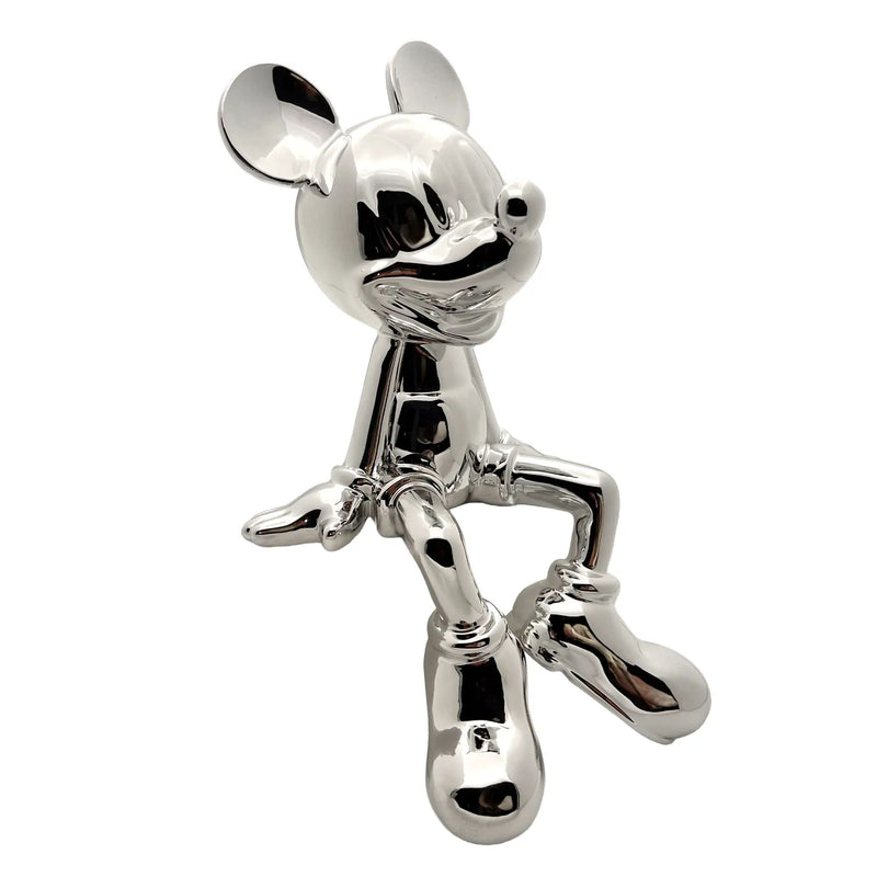 Zeichentrickfigur - Silbener glänzender Micky Maus Sammlerstück - wel.Mickey Mouse