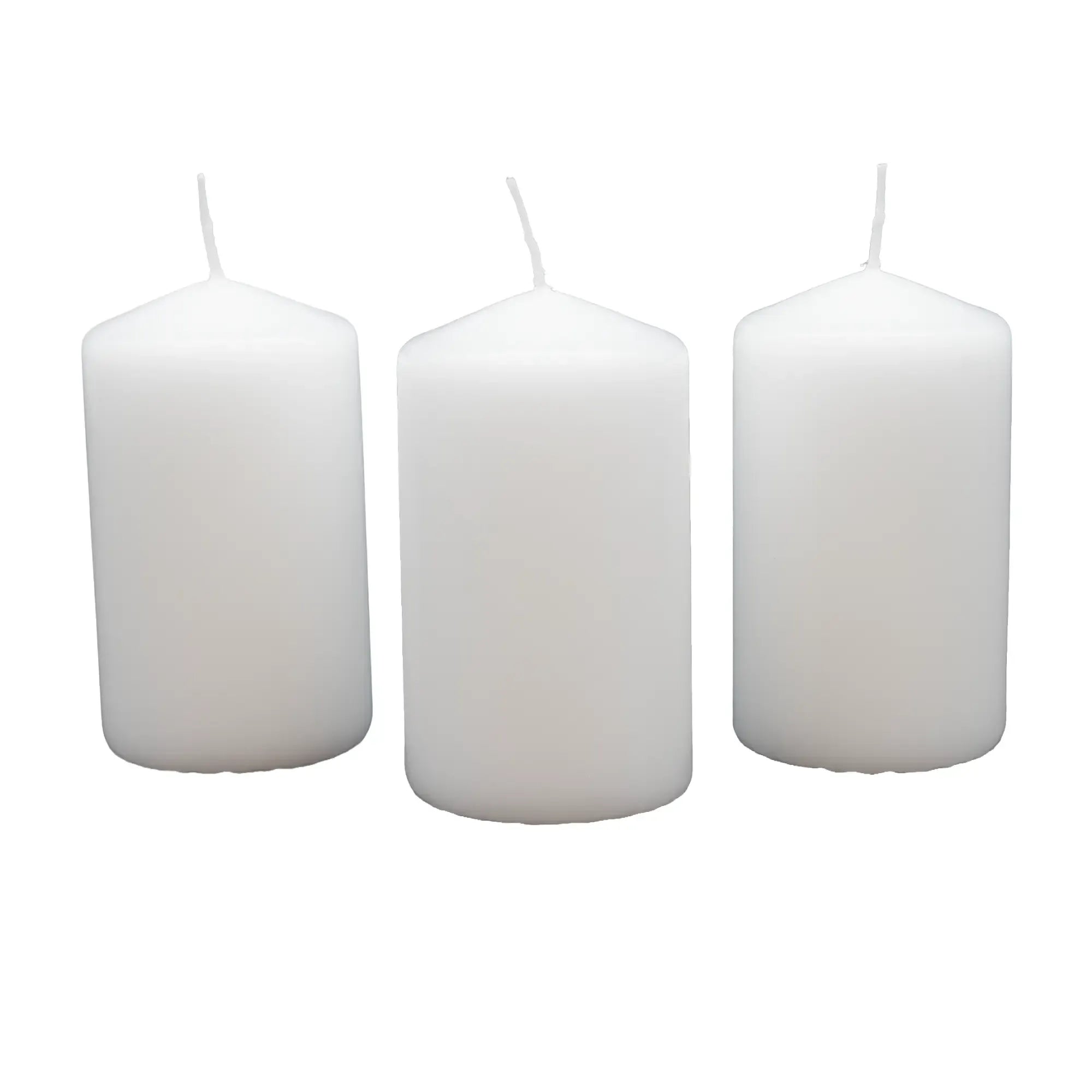 Kerze - Stumpenkerze Metallisch – Silberner Block, 30h Brenndauer Argentum Natürliches Weiß