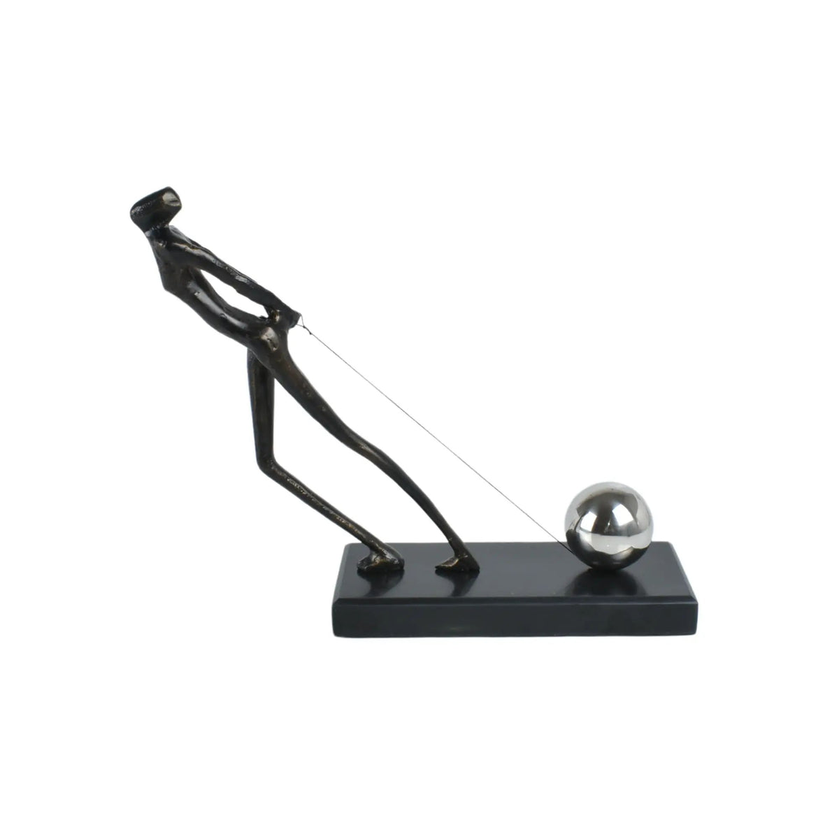 Dekofigur - symbolisch - Moderne Metallfigur Stahl Menschskulptur Persévérance