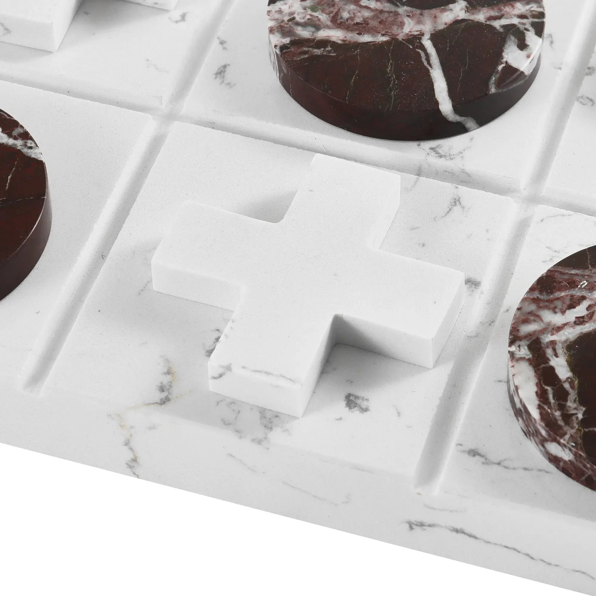 Tischspiel - Tic-Tac-Toe-Spiel - Designspiel Drei Gewinnt Marmortischspiel TicTacToe
