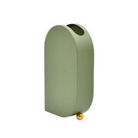 Edelstahlvase - Moderne Designer-Tischvase - Skulpturale Standvase Sfera Aurea