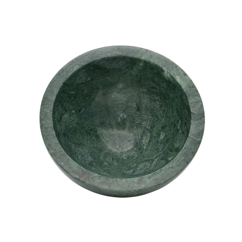 Marmorschale - rund 24cm - Kleine Rundschale edle Obstschale Verdant Arc
