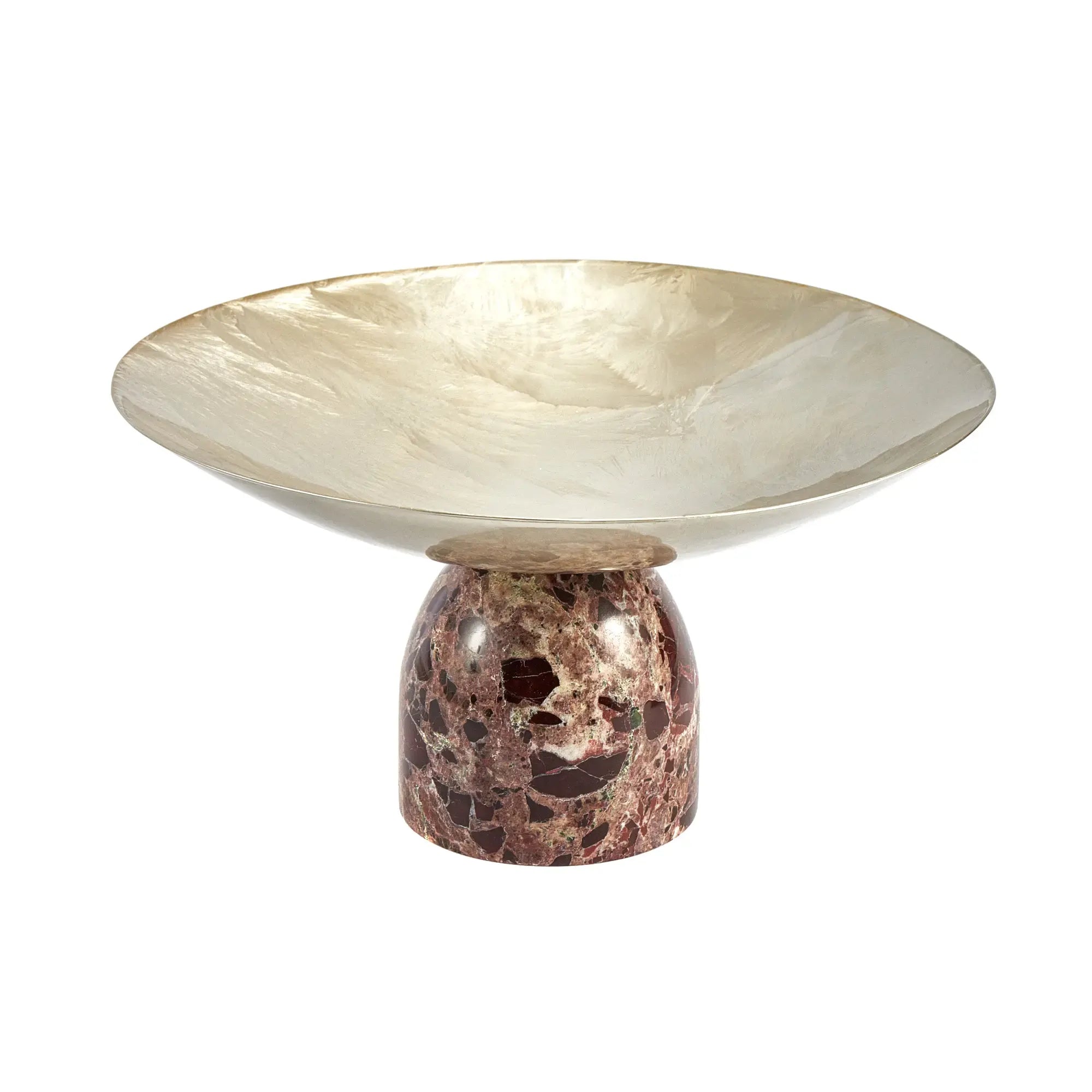 Fruchtschale - auf Marmorfuß - Servierschale Designer Obstschale Bendición