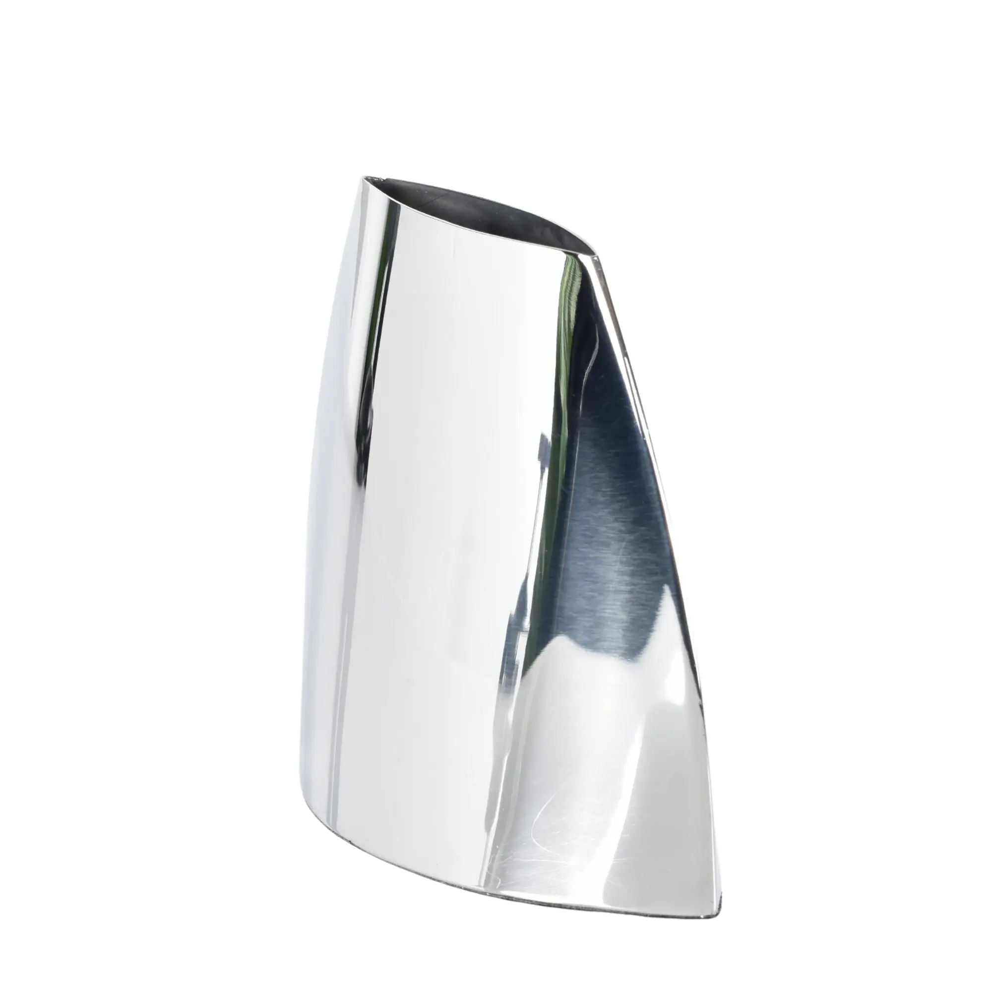 Edelstahlvase - Skulpturale Standvase Forma Argentum Nan