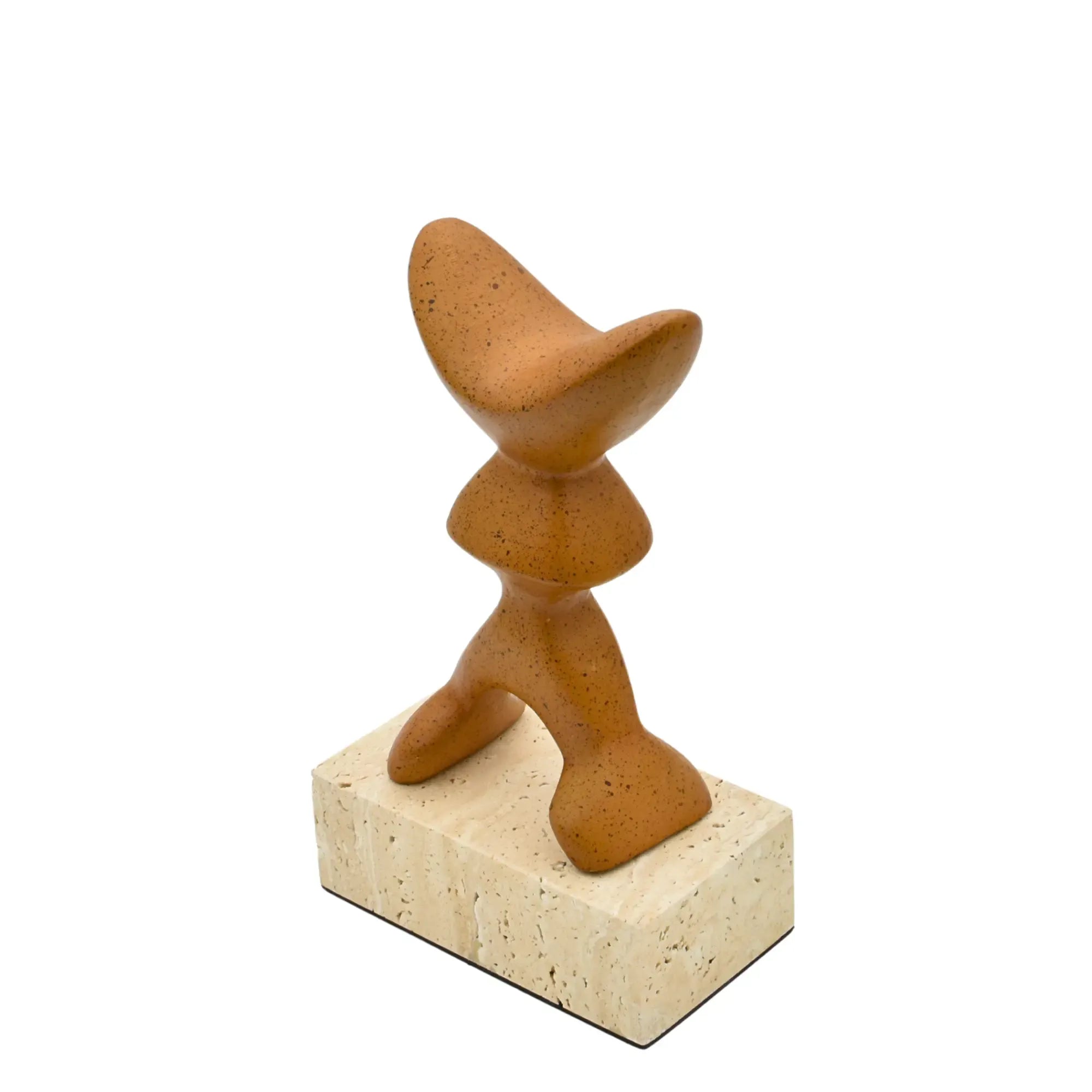 Dekoobjekt - Abstrakte Designskulptur, Metall Kunstobjekt - Skulptur organisch-abstrakte Loft-Form Morphé Terra Default Title