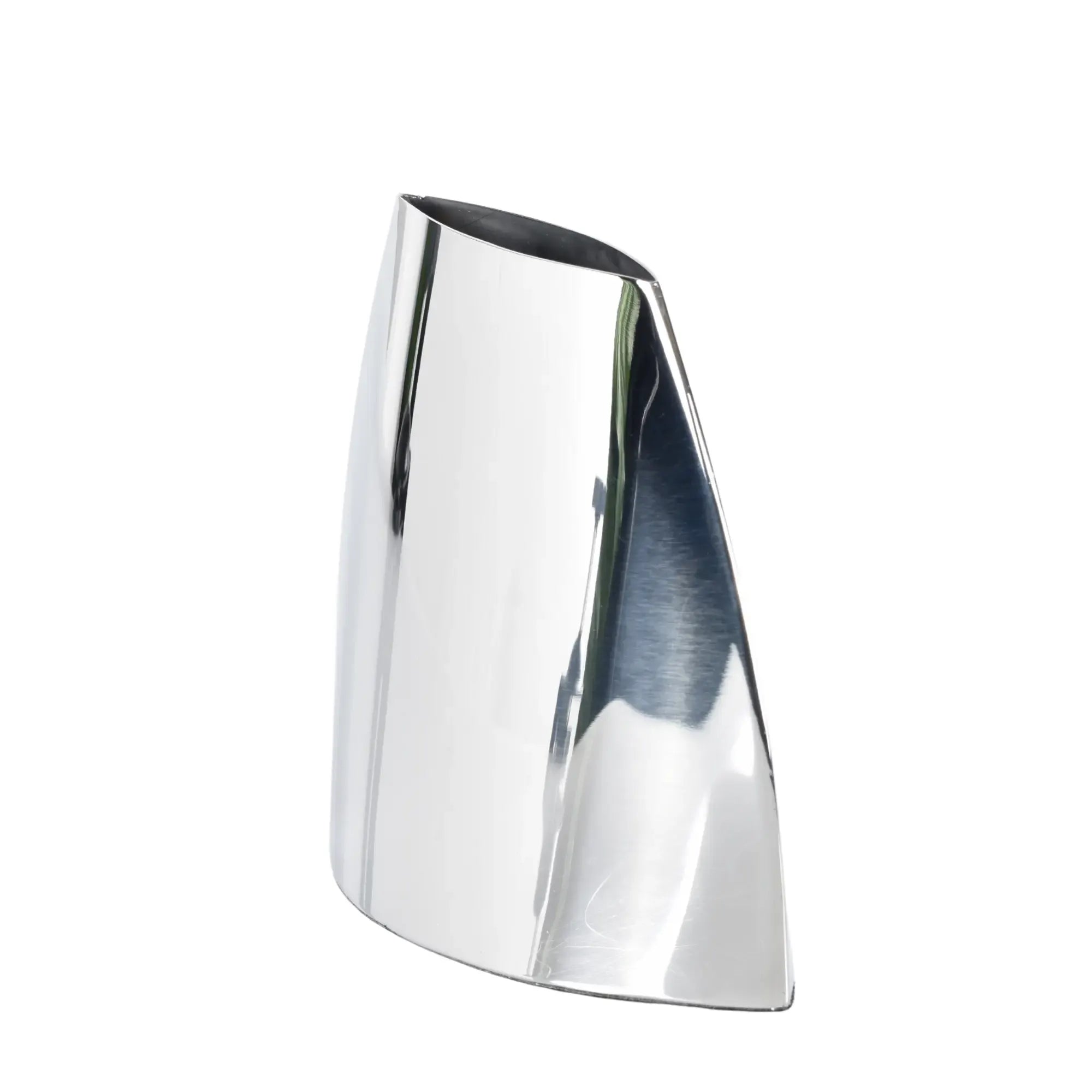 Edelstahlvase - Skulpturale Standvase Forma Argentum Nan