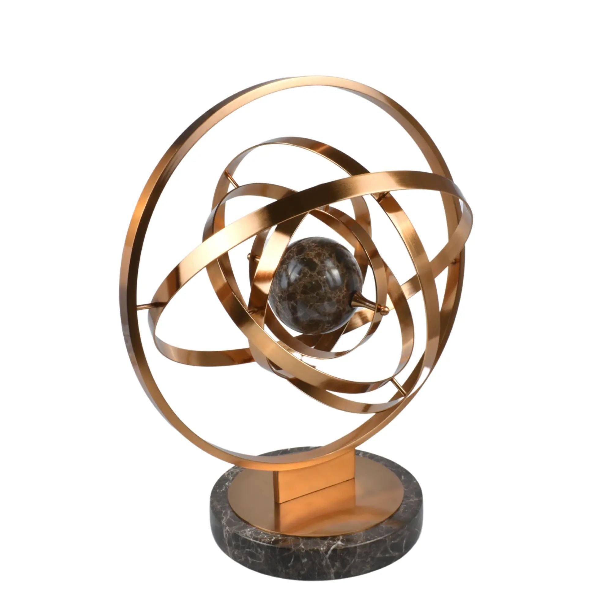 Dekokugel - Armillarsphäre Globus - Astronomie Designer Dekoration AliaMondo Antikgold