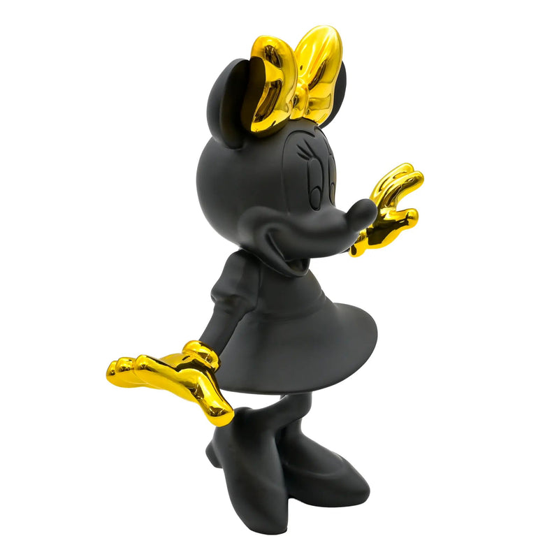Zeichentrickfigur - Lachende Goldene Minnie Maus Sammlerstück - wel.Minnie Mouse