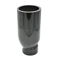 Marmorvase - mit verdrehtem Fuß - Schlichte elegante schwere Designer Marmor Tischvase Élan Noir