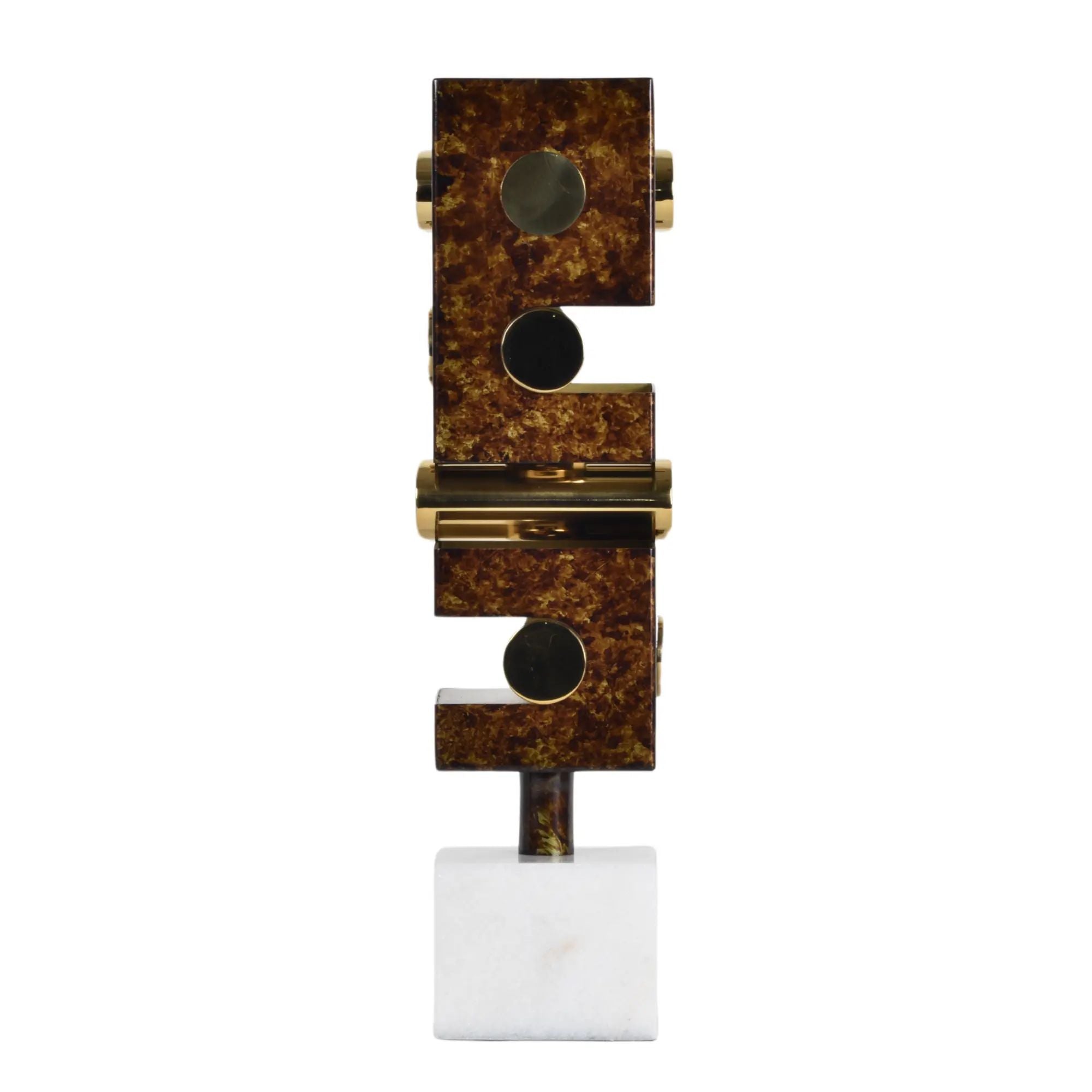 Skulptur - mit Goldakzenten - Designobjekt edle Dekoration Skulptur Seguro Default Title