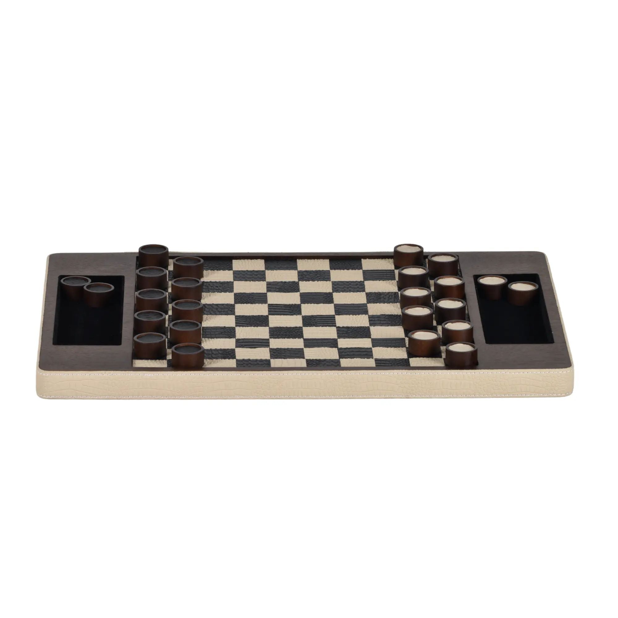 Damespiel - Checkers Brettspiel - Exklusives Strategiespiel Elegance Checkers Damespiel Default Title