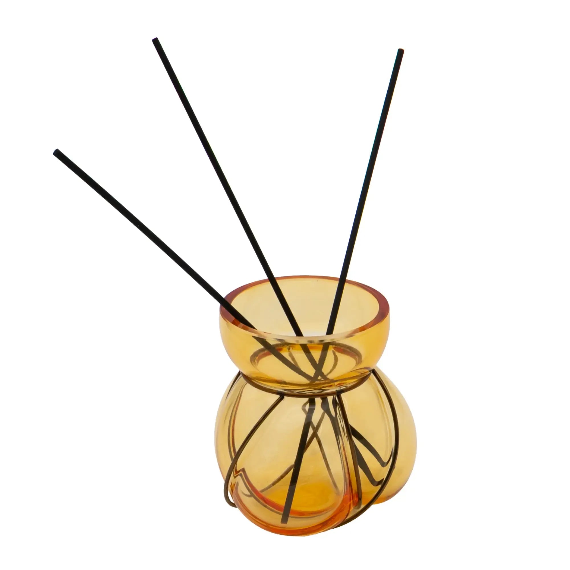 Aromavase - mit 3 Duftstäbchen - Duftvase dekorative Glasvase Klafs Default Title