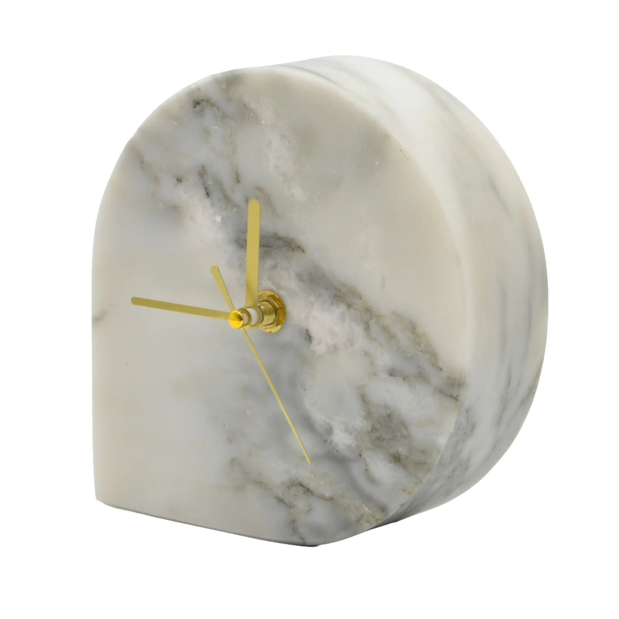 Tischuhr - Minimalistische Marmoruhr - Skulpturaler Zeitmesser Arcus Tempus Default Title
