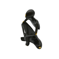 Dekofigur - Abstrakte Denkerfigur - Abstrakte Skulptur Meditative Beobachterfigur Contemplatio