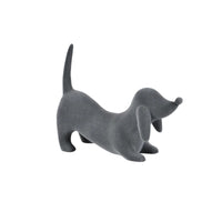 Tierfigur - Skulptur Samtige Hundefigur Canis Velours Élégance