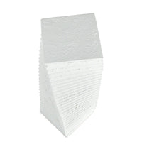 Dekoobjekt - 3D Wellen-turmform - Abstraktes Deko-Objekt Säule Betonoptik Torre Strata