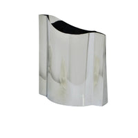 Edelstahlvase - glänzend poliert - Blumenvase Wellenform Mirra