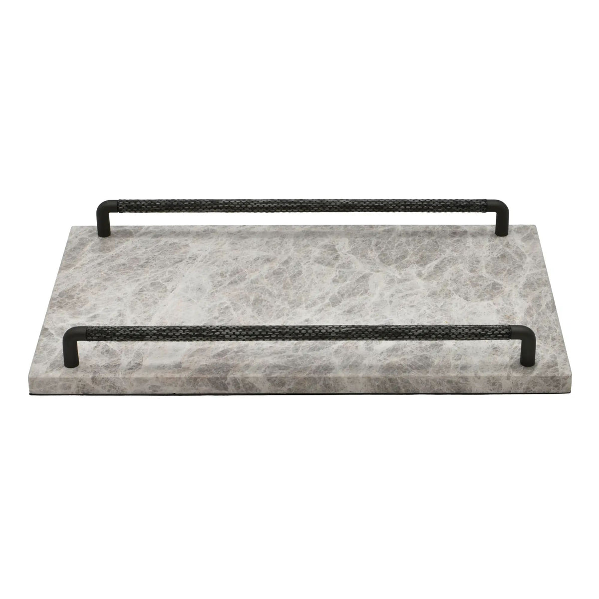 Tablett - Marmor mit Griffleisten - Edles Präsentiertablett – Design Serviertablett Pietra