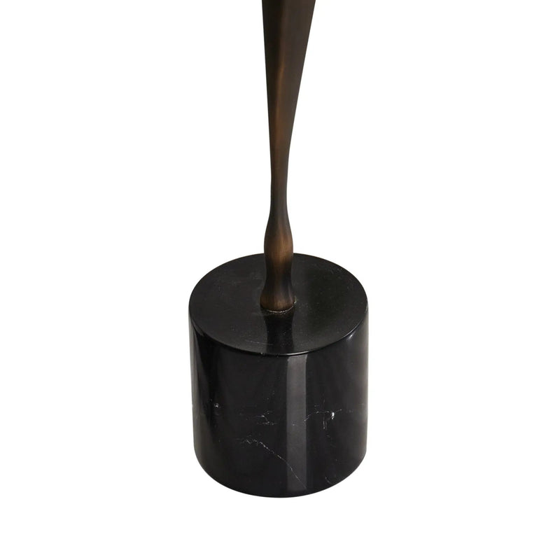 Dekoobjekt - Federform - Edle Messing Tischdeko Dekoskulptur Elegance Sculpt