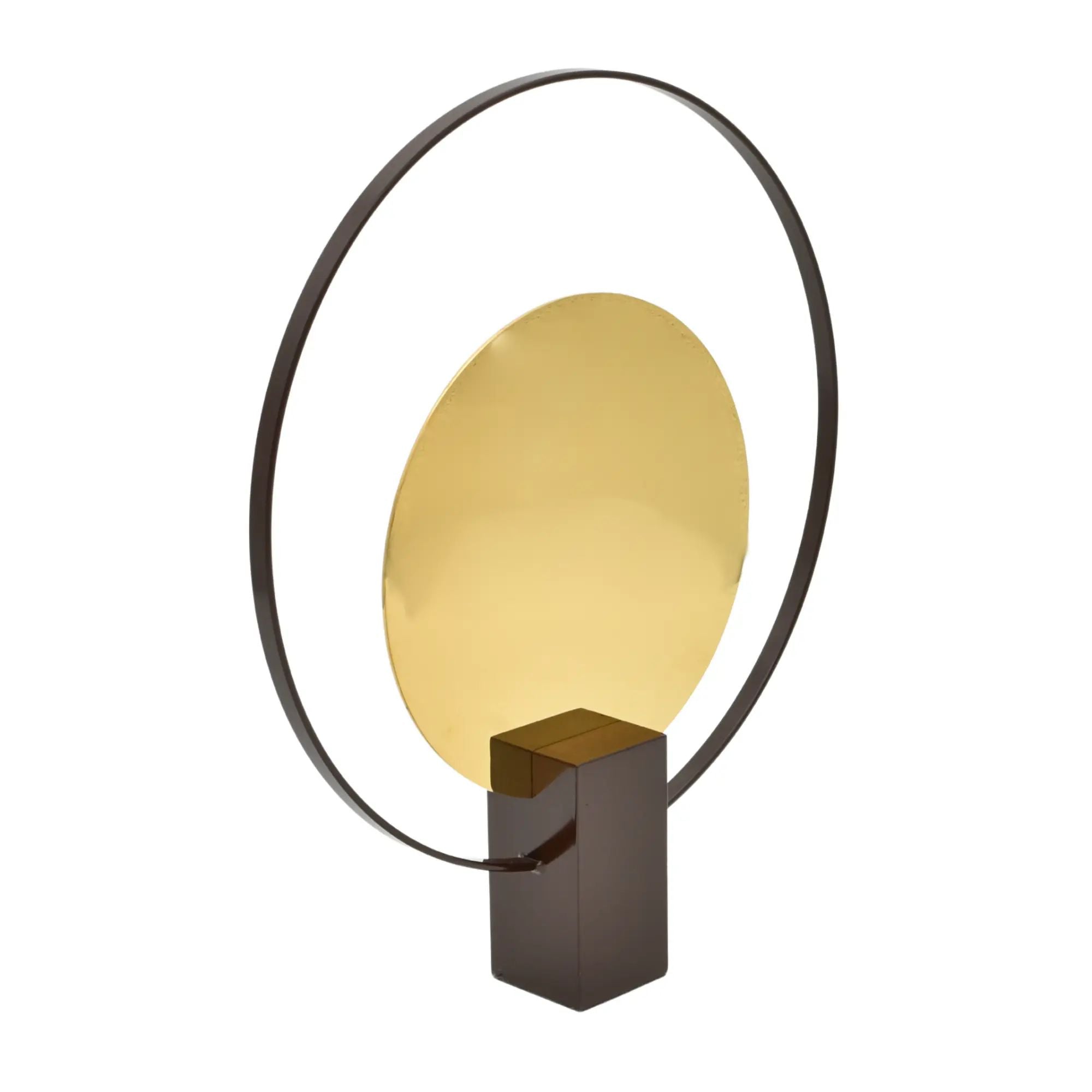 Dekoobjekt - Abstrakte-Runde Dekofigur - Skulptur Minimalistische Ringkomposition Argentum Orbis Default Title