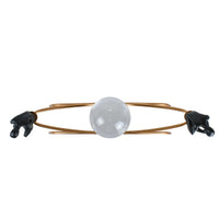 Dekofigur - Zwei Denker mit Glaskugel - Abstrakte Dekoskulptur Rodin Equilibre