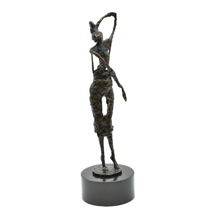 Dekofigur - Skulptur Elegante Tanzsilhouette auf Marmor – Femme Élan