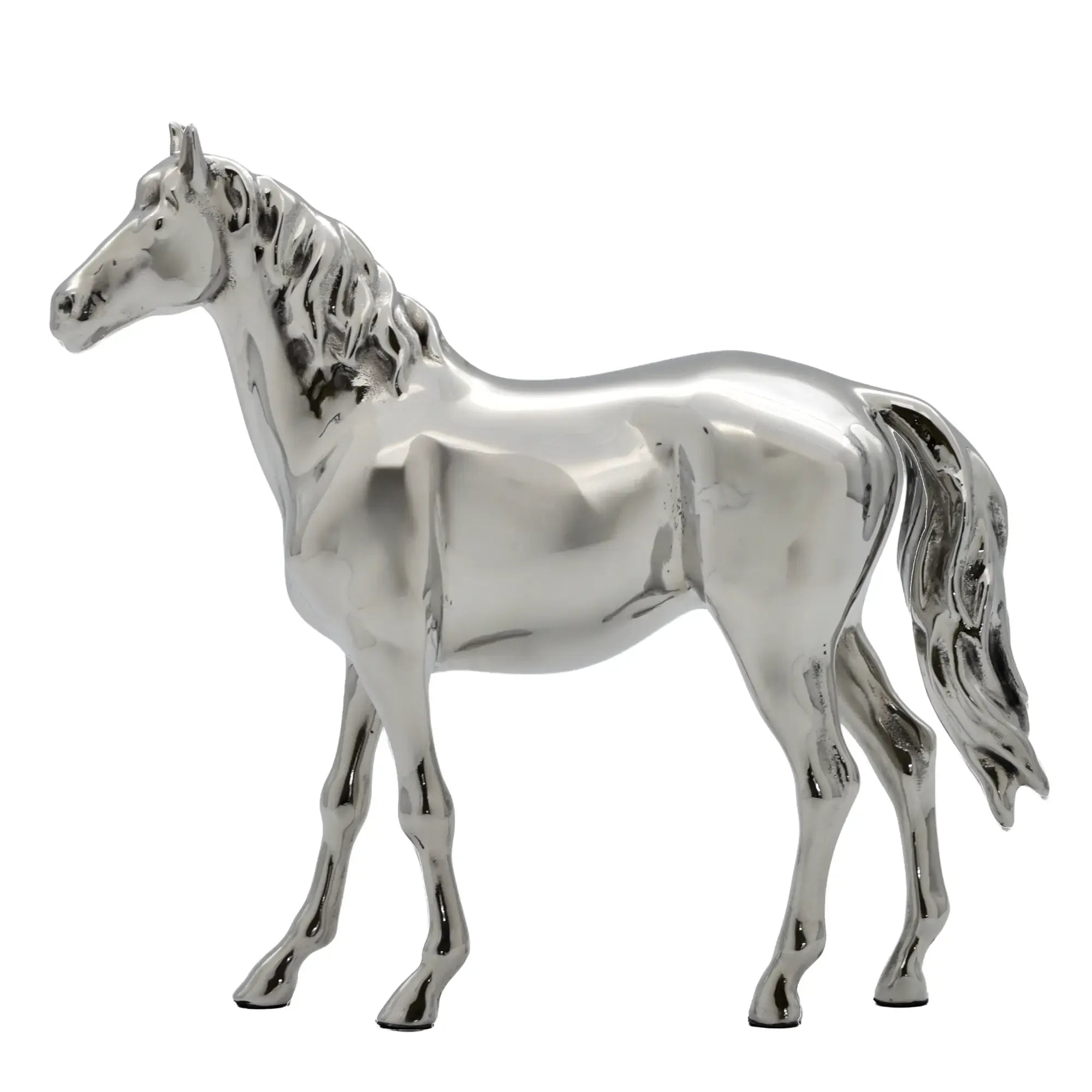 Tierfigur - Jahresfigur 2026 – Pferdeskulptur, Tier-Deko-Objekt Equus Argentum Nan
