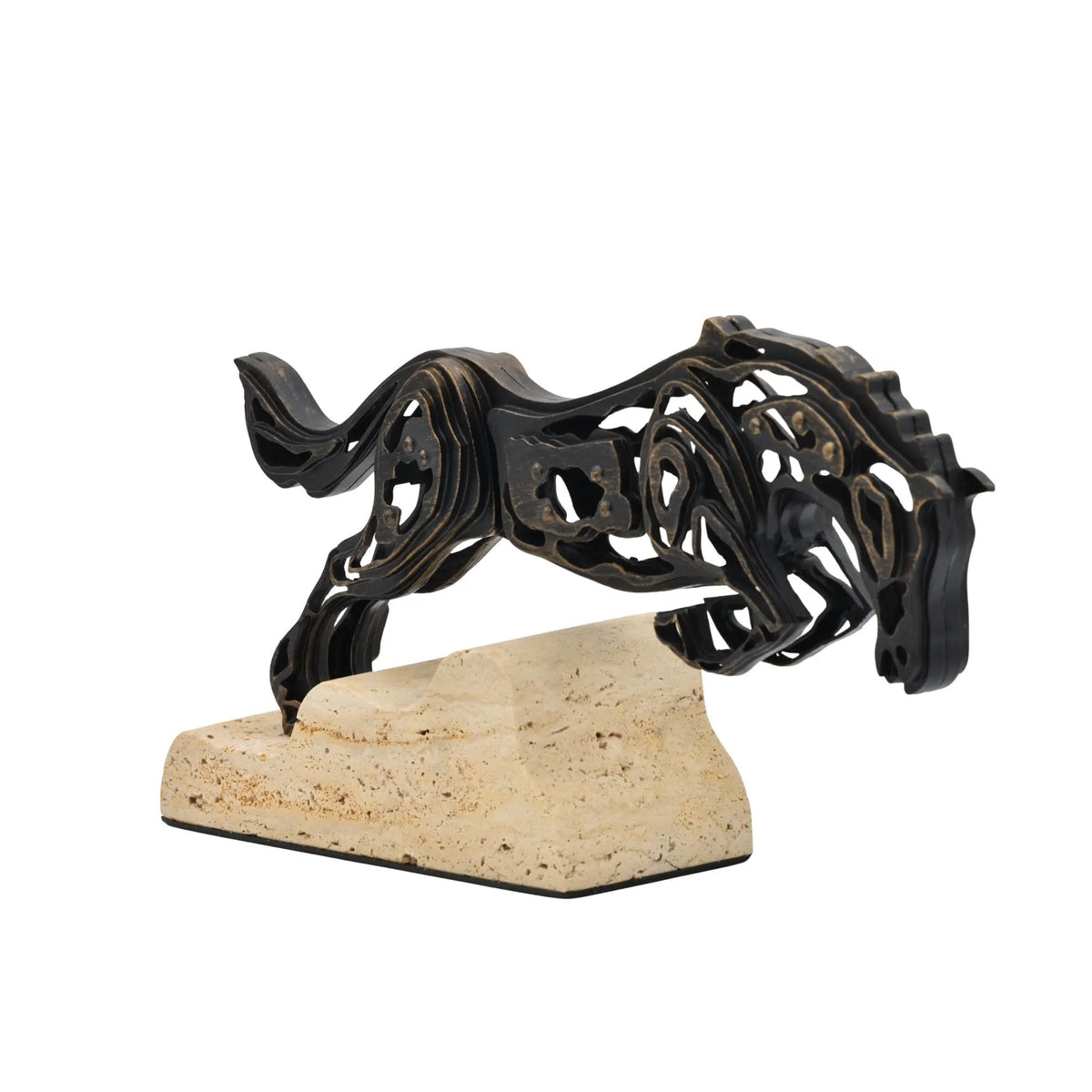 Tierfigur - Skulptur Industrielle Pferdeform Equus Impetus