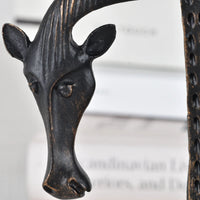 Tierfigur - gusseisenoptik - Metallskulptur Kuh Abstraktes Deko-Objekt Mucca