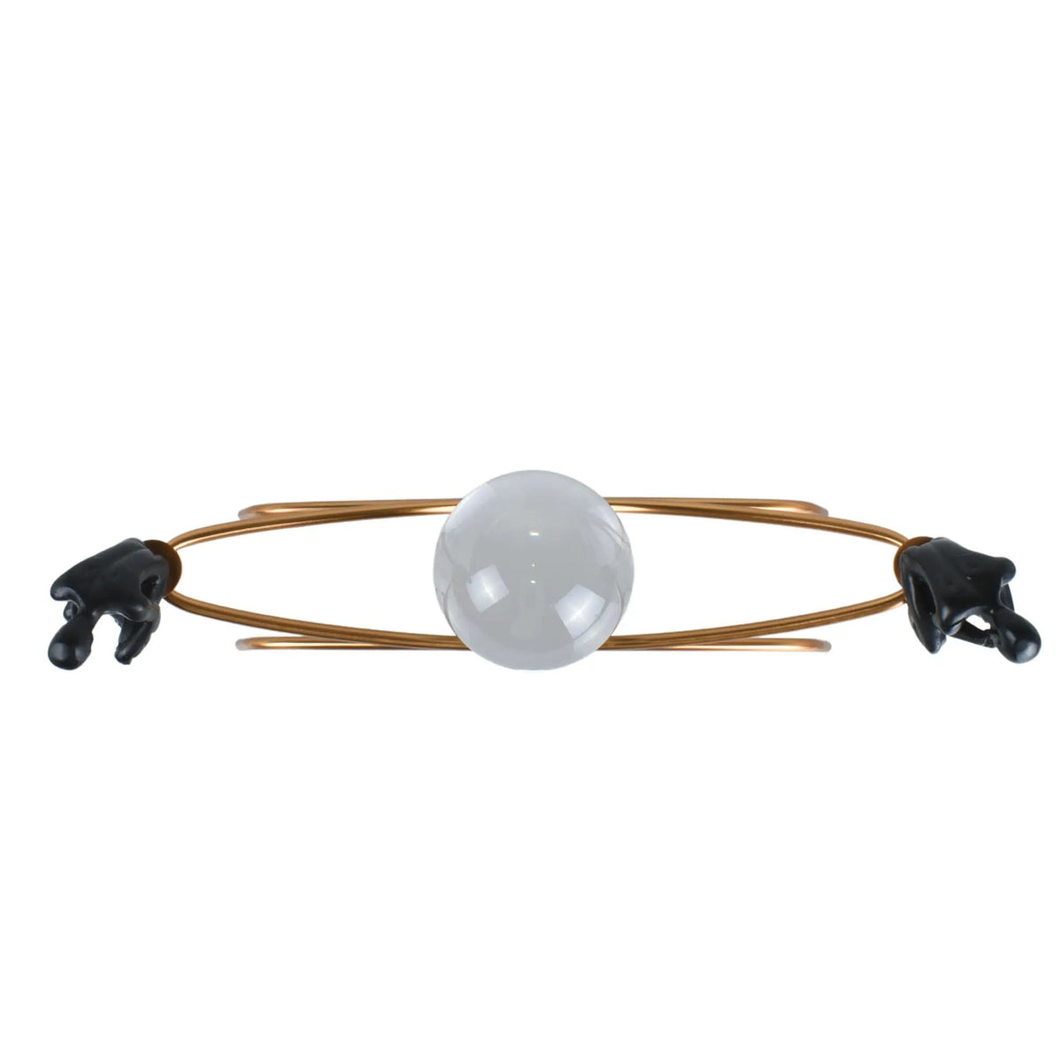 Dekofigur - Zwei Denker mit Glaskugel - Abstrakte Dekoskulptur Rodin Equilibre