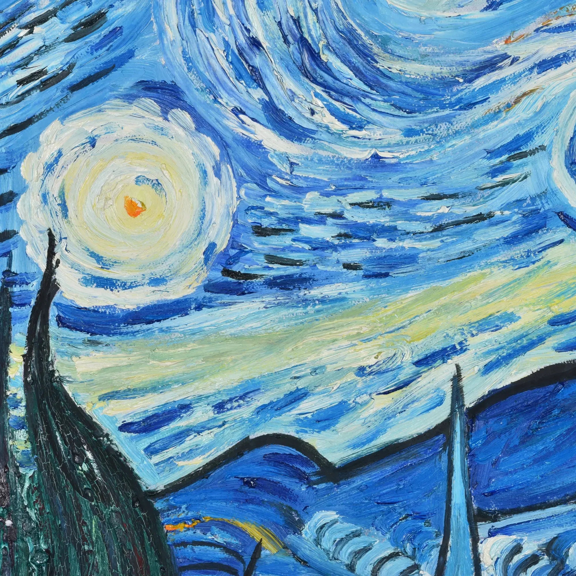 Großes Gemälde - Van Goghs Sternennacht, Reproduktion - Noche Estrellada