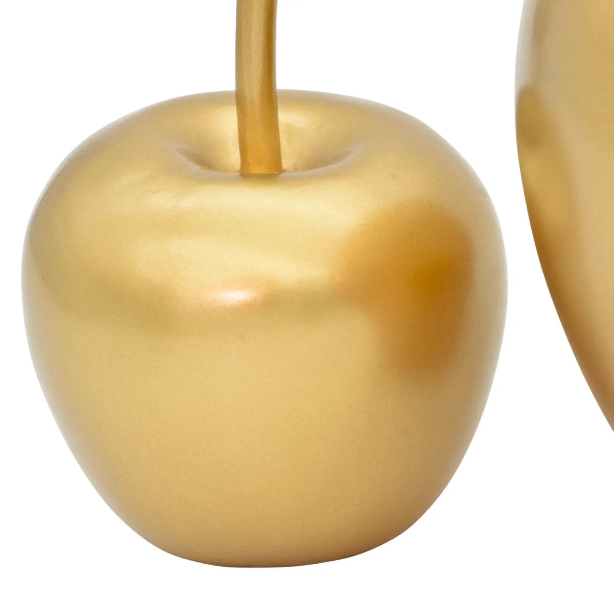 Dekoobjekt - Goldene Apfelfigur SET - Skulpturale Tischdeko Goldapfel-Set Pomme d’Or Default Title