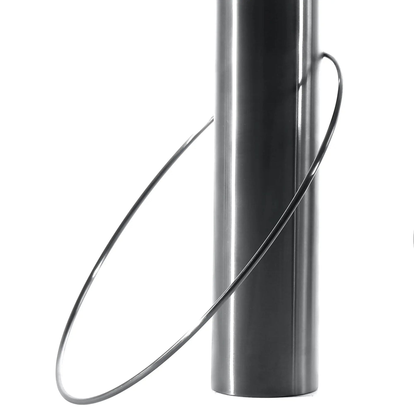Tischvase - Zylinderform - Design Dekovase Metallvase mit Ring Équi