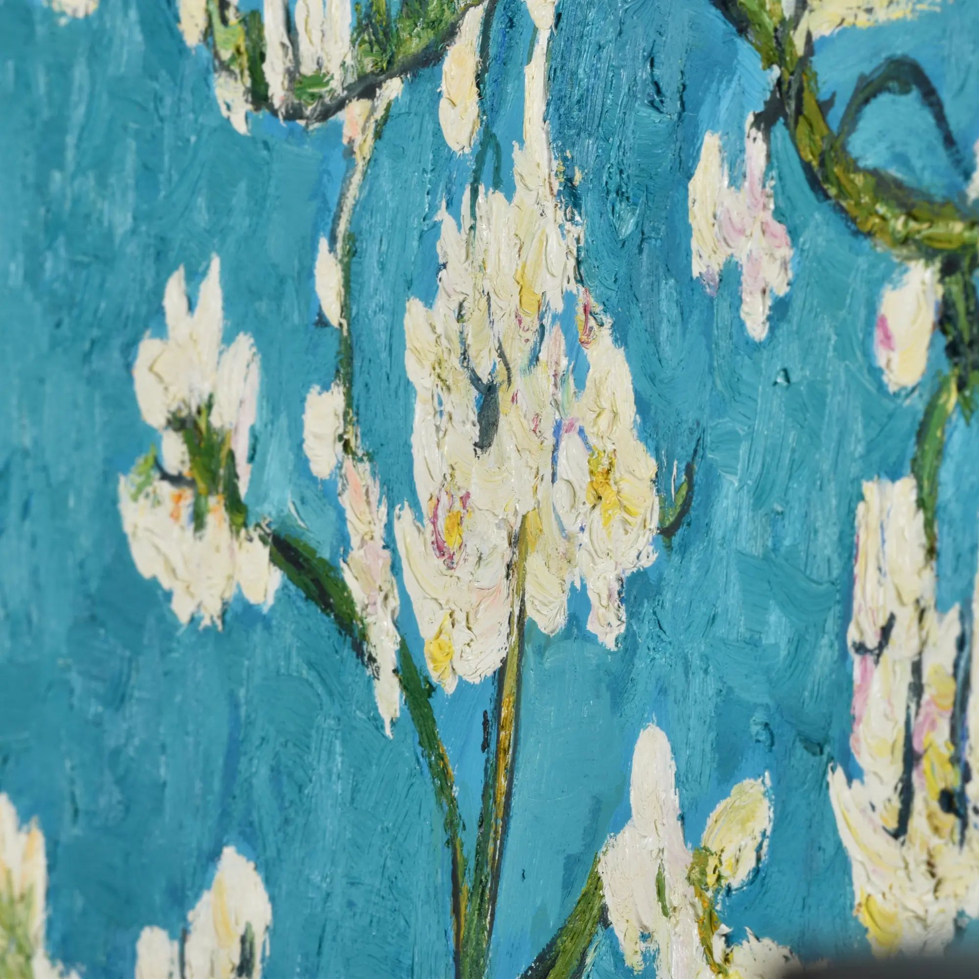 Großes Gemälde - Van Goghs Blühender Mandelbaumzweig, Reproduktion - Ramas en Flor Default Title