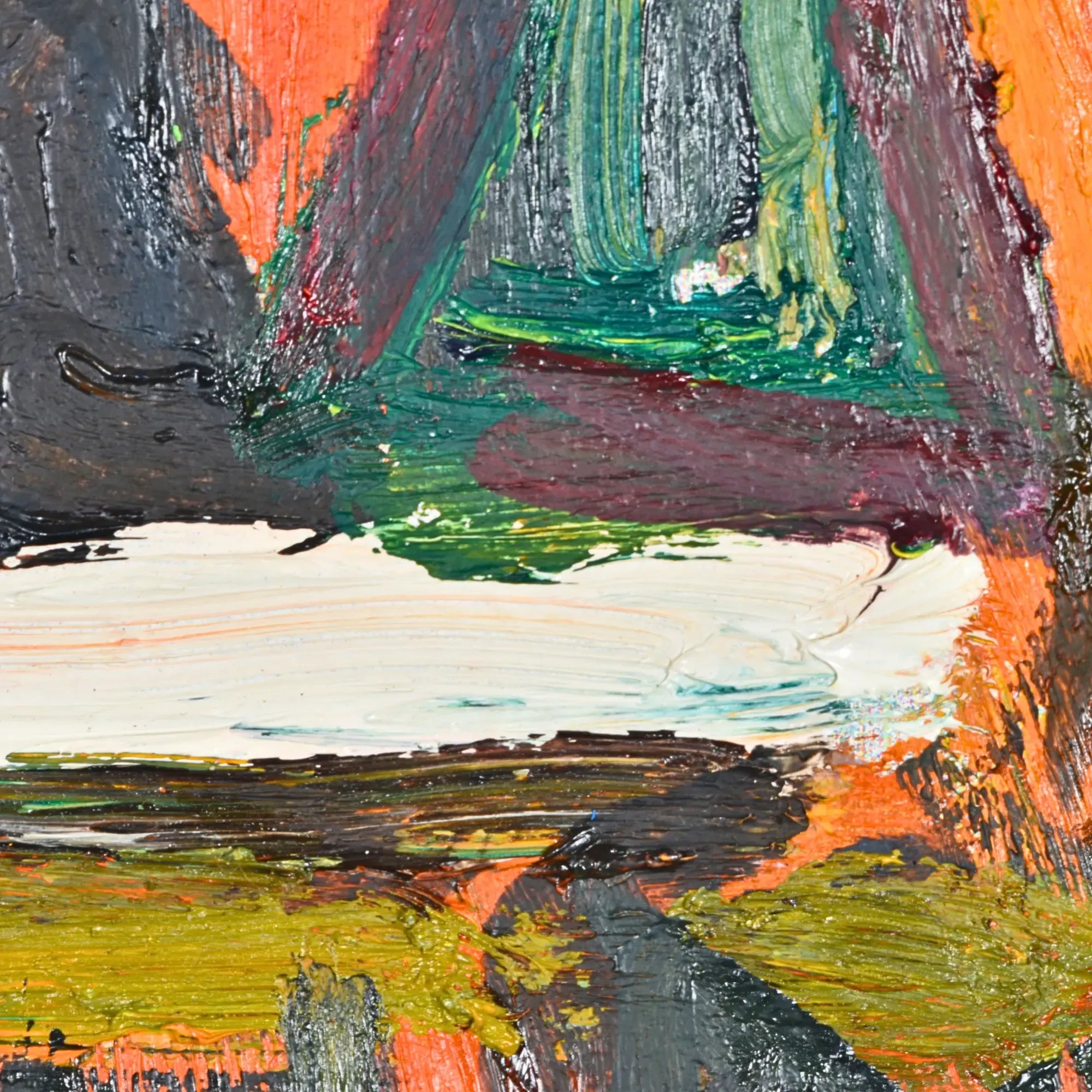 Großes Gemälde - Café bajo las Estrellas